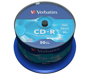 CD-R Verbatim 52x cakebox 700MB 50 / FP