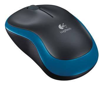 Mus Logitech M185 trådlös svart/blå