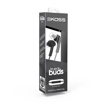 Hörlur Koss In-Ear Mic 3,5mm anslutning svart
