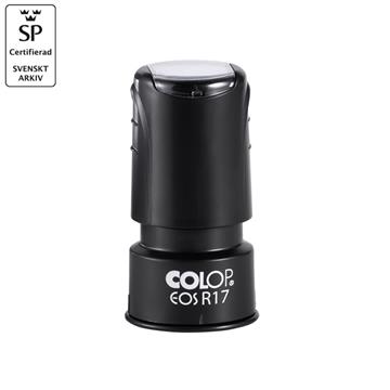 Stämpel Colop EOS rund 17mm svart 1 st / förpackning