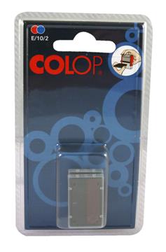 Dynkassett Colop E/10/2 2-pack röd/blå 2 st / förpackning