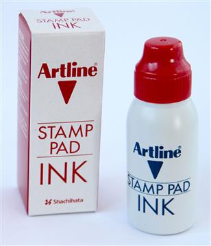 Stämpelfärg Artline röd