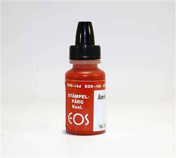 Stämpelfärg EOS återinfärgning röd 10 ml