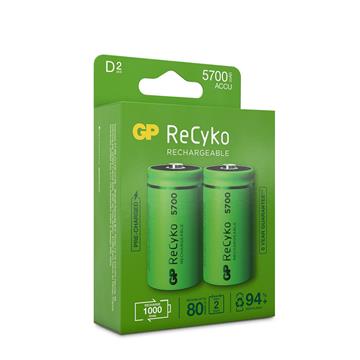 Batteri GP Recyko laddningsbart D 570mAh 2 / FP