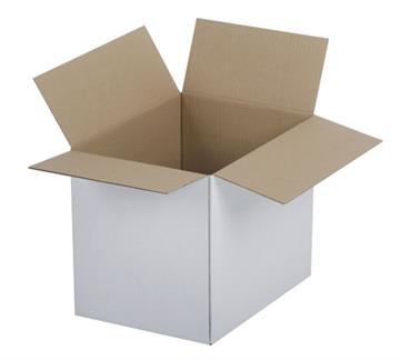 Wellpapplåda 0711 Snabbotten 140 B vit/brun 305x225x250 mm