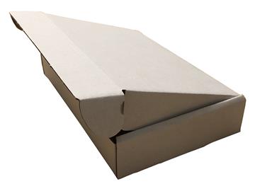Stansad låda låsbart lock 0427 E vit/brun 150x100x27mm