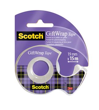 Tejp Scotch GiftWrap matt/transparant 19mmx15m