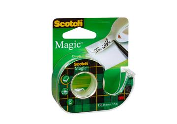 Dokumenttejp Scotch Magic 810 med dispenser 19mm x 7,5m 1 st / förpackning