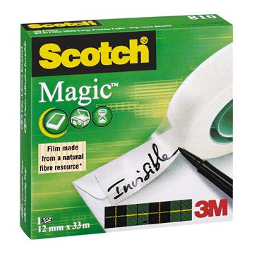 Dokumenttejp Scotch Magic 810 12mm x 33m 1 st / förpackning