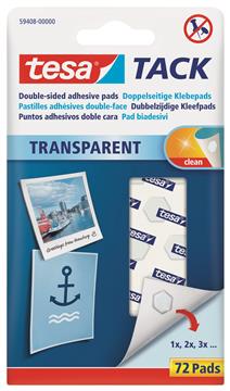 Häftkuddar Tesa TACK avtagbara transp. 72/fp 72 st / förpackning