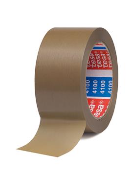Packtejp Tesa 4100 PVC brun 50mm x 66m 1 st / förpackning