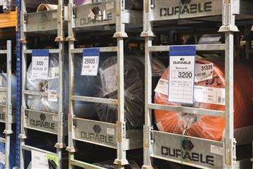 Plastficka med neodymmagnet Durable blå A4S 10 st / förpackning