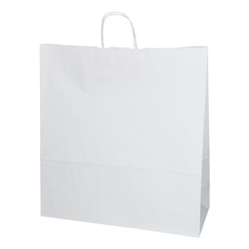 Bärkasse Papper Tvinnade handtag Vit 450x170x480mm 150 /KRT