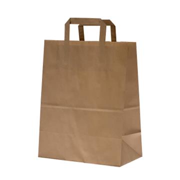 Bärkasse Papp Platta handtag Brun 30L 200 /KRT