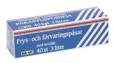 Fryspåse LDPE 3L 20my Transp 250x400mm 40 /FP
