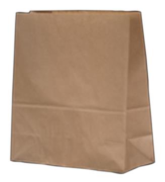 Papperspåse SOS nr 2 60g brun 155x85x230mm 500 /KRT