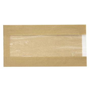 Papperspåse Med Fönster Brun 150/70x290mm 1000 /KRT