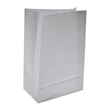 Papperspåse SOS nr 2 vit 155x85x230 mm 1000 /KRT