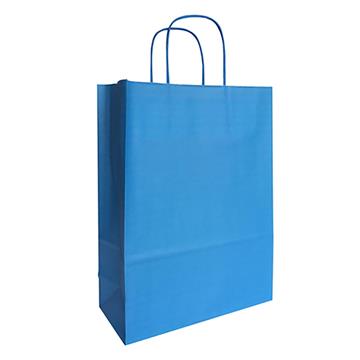 Bärkasse Papp Tvinn Handtag Turkos 180x80x220mm 300 /KRT