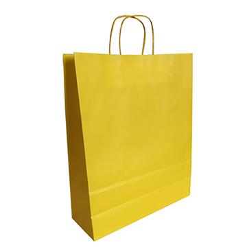 Bärkasse Papp Tvinn Handtag Gul 220x100x310mm 200 /KRT