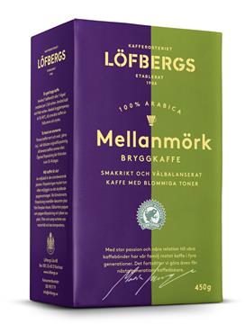 Kaffe Löfbergs Mellanmörk Brygg 450g