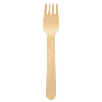 Engångsbestick Duni gaffel petit vaxat trä 16cm 100 /FP