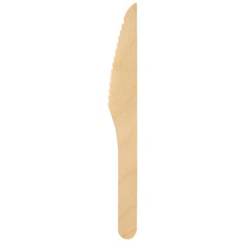 Engångsbestick Duni kniv petit vaxat trä 16,5cm 100 /FP