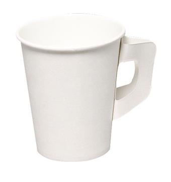 Pappersmugg Med Öra Vit 25cl 50 /FP