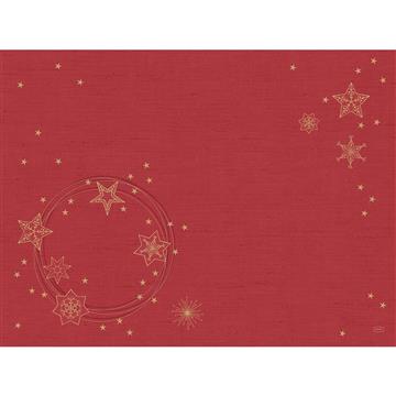 Tablett Duni Star Shine Dunicel Röd 30x40cm 100 /FP