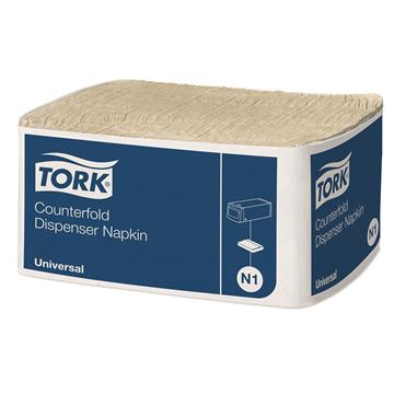 Dispenserservett Tork N1 1-lag Brun 33x30cm 7200 /KRT