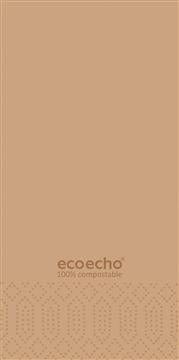 Servett Duni Ecoecho 3-lag 1/8 vikt Brun 40x40cm 250 /FP