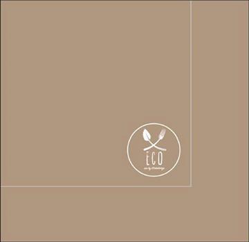 Servett 2-lag Brun 24x24cm 350 /FP