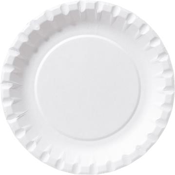 Papperstallrik Assiett obehandlad vit 15cm 100 /FP