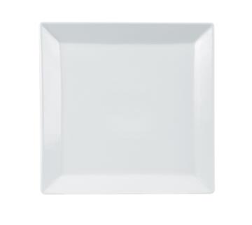Tallrik Exxent Quadro Flat Vit 24x24cm