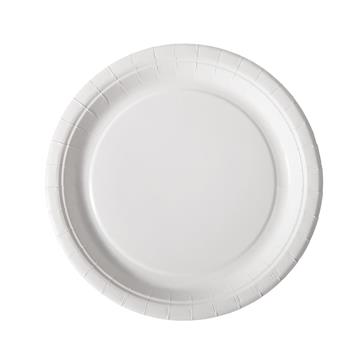 Papperstallrik Duni Flat Belagd vit 22cm 100 /FP