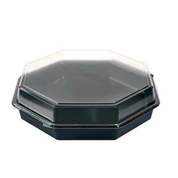 Plastform Duni Octaview PS Svart/Klar 2500ml 75 /KRT