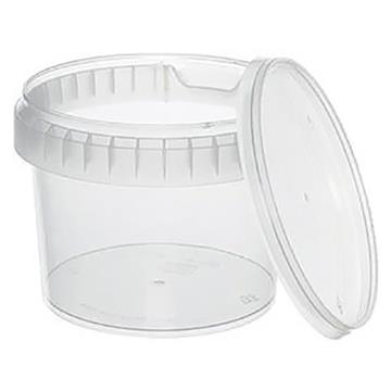 Plastbägare Med Tätt Lock Rund Klar Ø118x60mm 300ml 320 /KRT