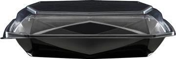 Plastform Duni Octaview APET Svart/Klar 925ml 100 /KRT