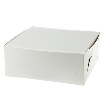 Bakelsekartong vit 28x28x10cm 100 /KRT
