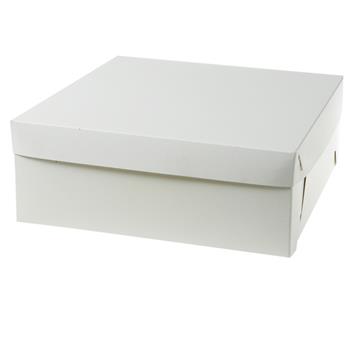Tårtkartong botten vit 32x32x12cm 100 /KRT