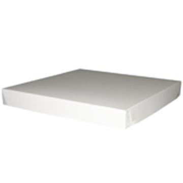 Tårtkartong lock vit 32x32x4cm 100 /KRT