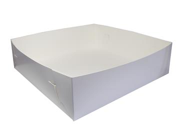 Tårtkartong botten vit 35x35x12cm 100 /KRT