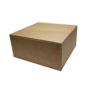 Bakelsekartong brun/vit 190x190x90mm 250 /KRT