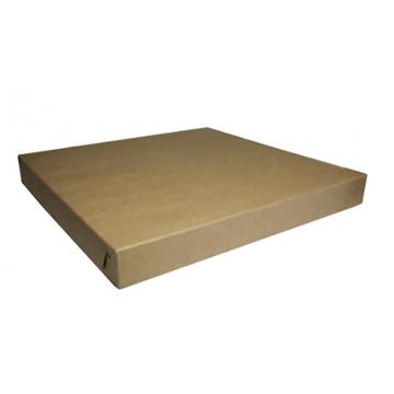 Tårtlock brun/vit 350x350x40 mm 100 /KRT