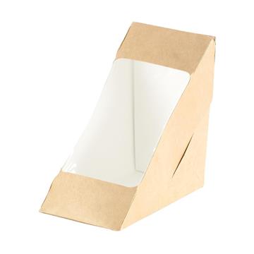 Sandwichbox dubbel Duni med fönster 175x75x90mm 650 /KRT