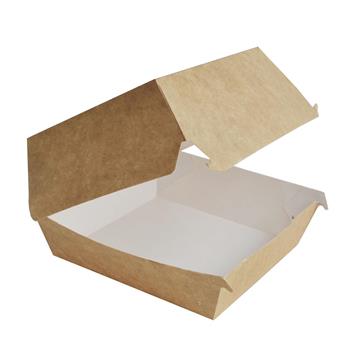 Hamburgerbox brun 120x120x80mm 240 /KRT