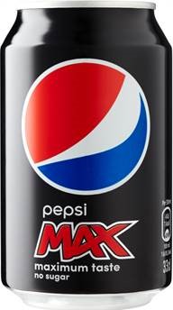 Pepsi max 33cl brk ink p