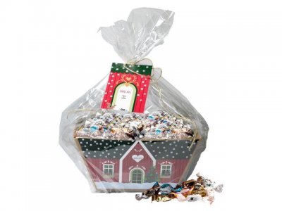 Godis Presentkorg Pralin & Kolamix 3 kg