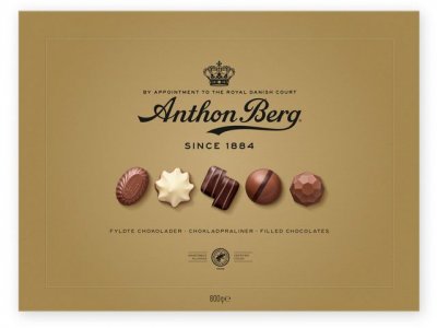 Choklad ANTHON BERG Guld ask 800g
