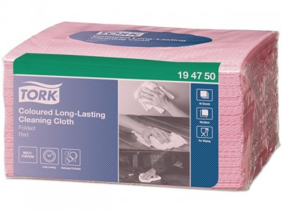 Rengöringsduk TORK Pre W8 röd 40/FP